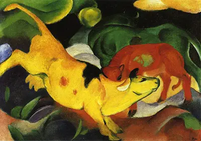 Cows Yellow, Red & Green Franz Marc